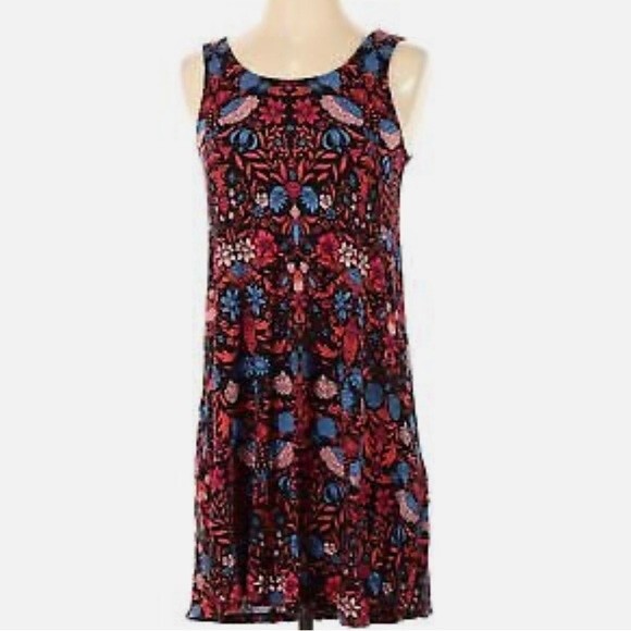 H&M sleeveless floral shift dress size medium - Picture 4 of 7
